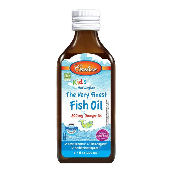 Kid's The Very Finest Fish Oil, 800mg Natural Mixed Berry - 200 ml. - 800mg Natural Mixed Berry