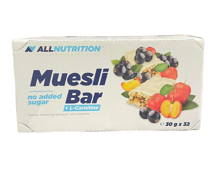 Muesli Bar + L-Carnitine, Yoghurt & Blackcurrant - 32 bars - Yoghurt & Blackcurrant