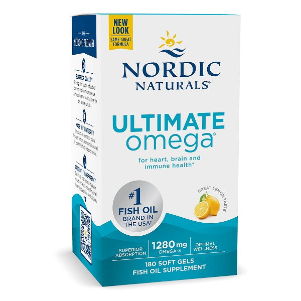Ultimate Omega, 1280mg Zitrone (EAN 768990037900) - 180 Weichkapseln