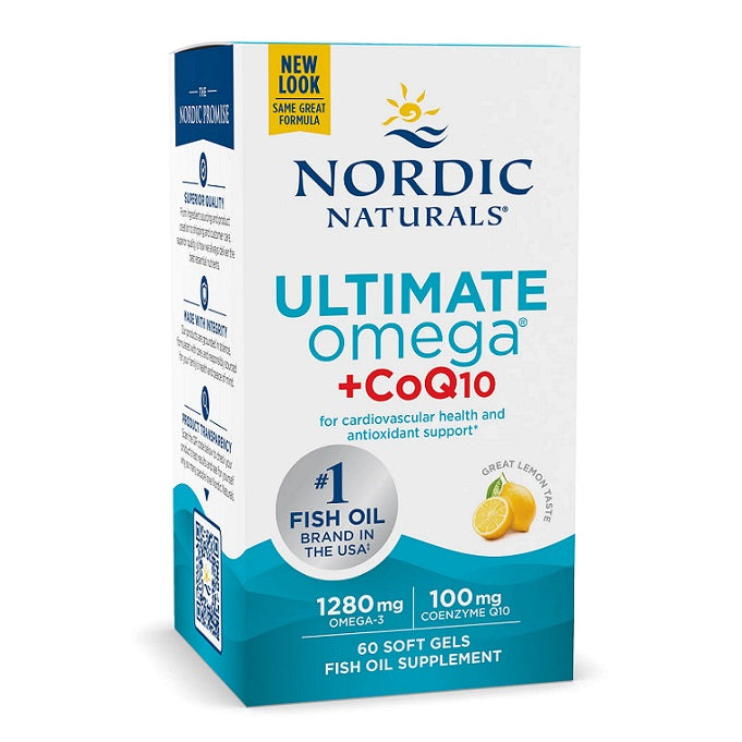 Ultimate Omega + CoQ10, 1280mg Zitrone (EAN 768990018909) - 60 Weichkapseln