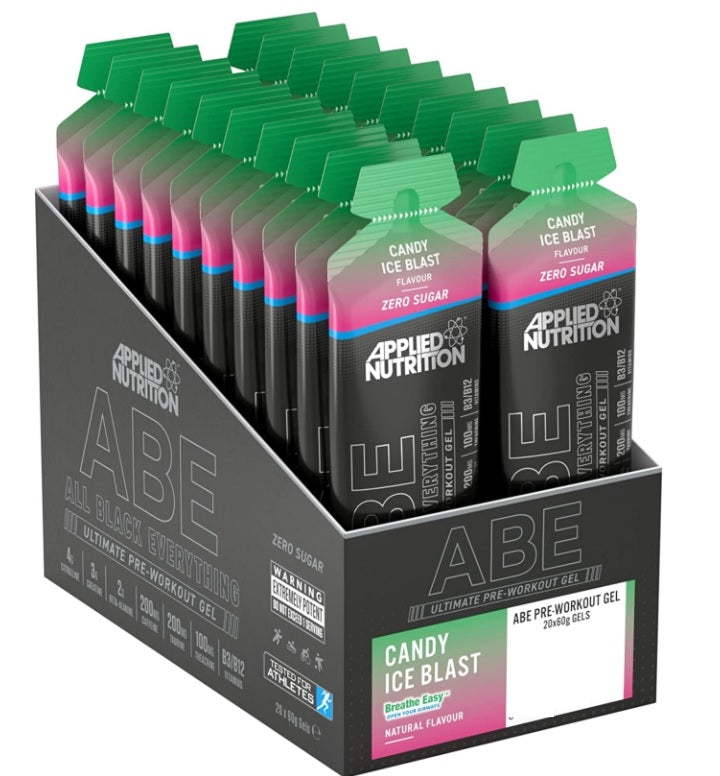 Applied Nutrition ABE - All Black Everything Gel, Candy Ice Blast - 20 x 60g - Candy Ice Blast