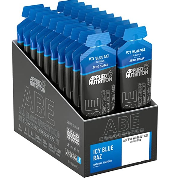 Applied Nutrition ABE - All Black Everything Gel, Icy Blue Raz - 20 x 60g - Icy Blue Raz