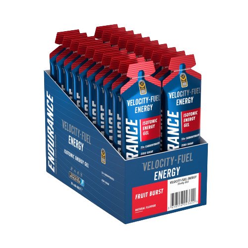 Endurance Energy Isotonic Energy Gel, Fruit Burst - 20 x 60g - Fruit Burst