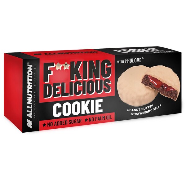 Fitking Delicious Cookie, Peanut Butter Strawberry Jelly - 128g - Peanut Butter Strawberry Jelly