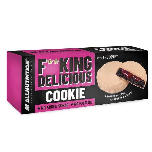 Fitking Delicious Cookie, Peanut Butter Raspberry Jelly - 128g - Peanut Butter Raspberry Jelly