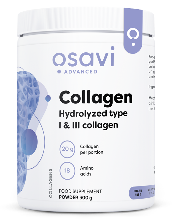 Collagen Hydrolysed Type I & III, Unflavoured - 300g