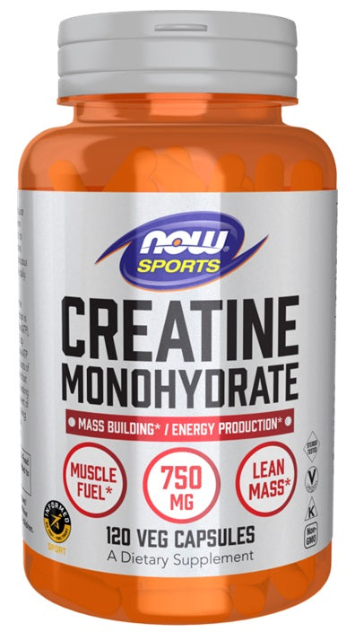 Kreatin-Monohydrat, 750mg - 120 pflanzliche Kapseln
