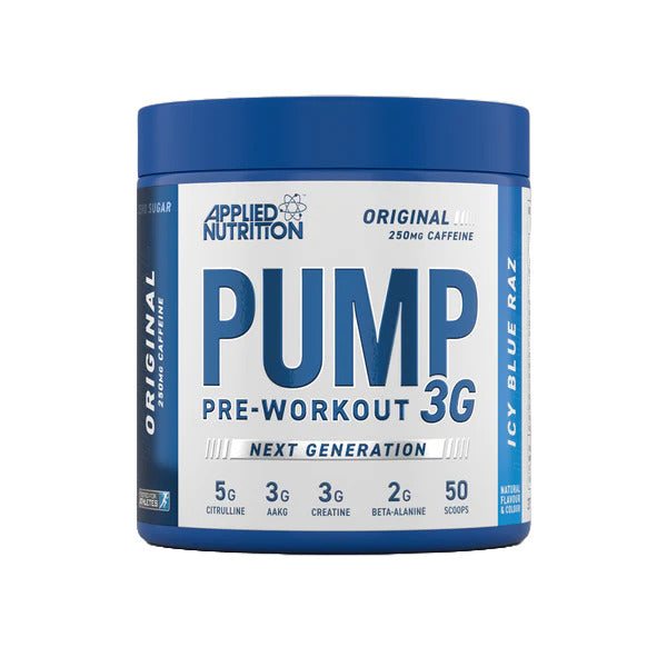 Pump 3G Pre-Workout, Icy Blue Raz - 375g - Icy Blue Raz