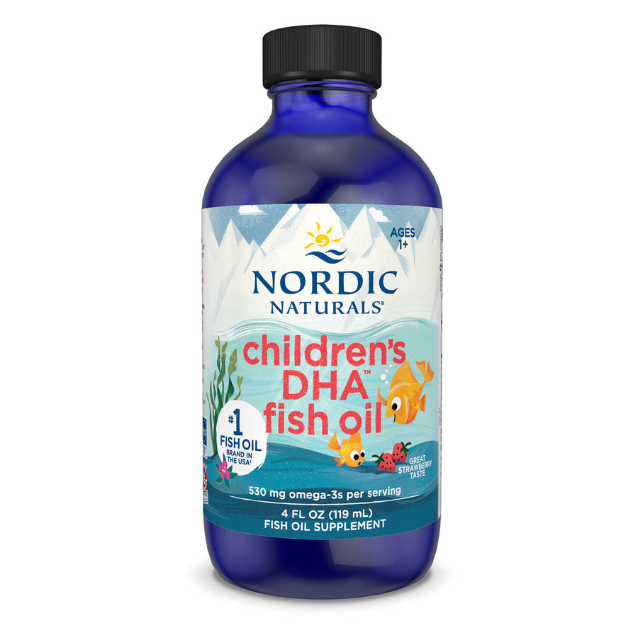 Children's DHA, 530mg Omega-3 Strawberry - 119 ml.