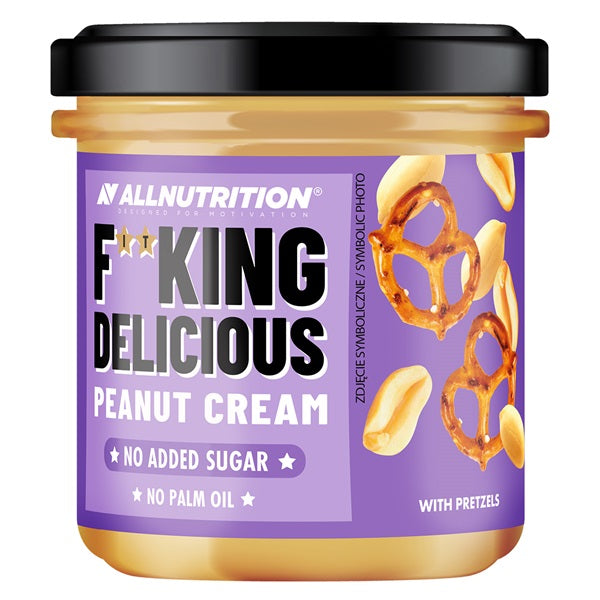 Fitking Delicious Peanut Cream, with Pretzels - 350g - with Pretzels
