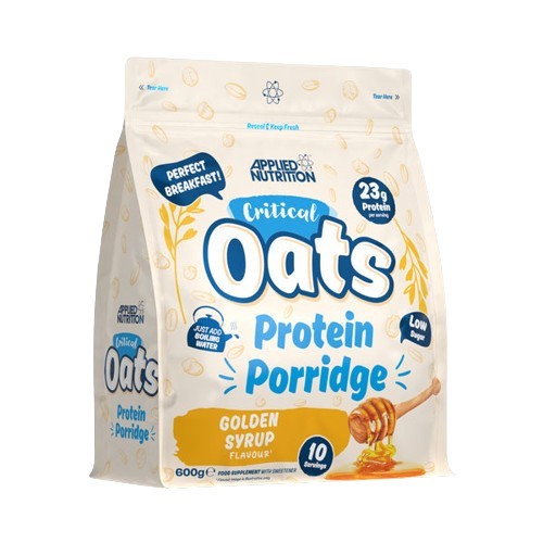 Critical Oats Protein Porridge, Golden Syrup - 600g - Golden Syrup