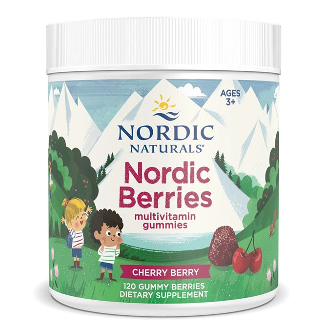 Nordic Berries Multivitamin, Cherry Berry - 120 gummy berries - Cherry Berry