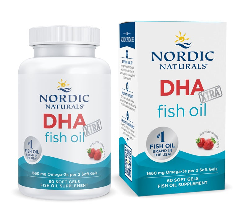 DHA Xtra, 1660mg Strawberry - 60 softgels