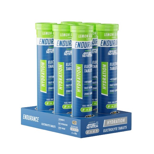 Endurance Hydration Electrolyte Effervescent Tablets, Lemon & Lime - 6 x 20 tabs - Lemon & Lime