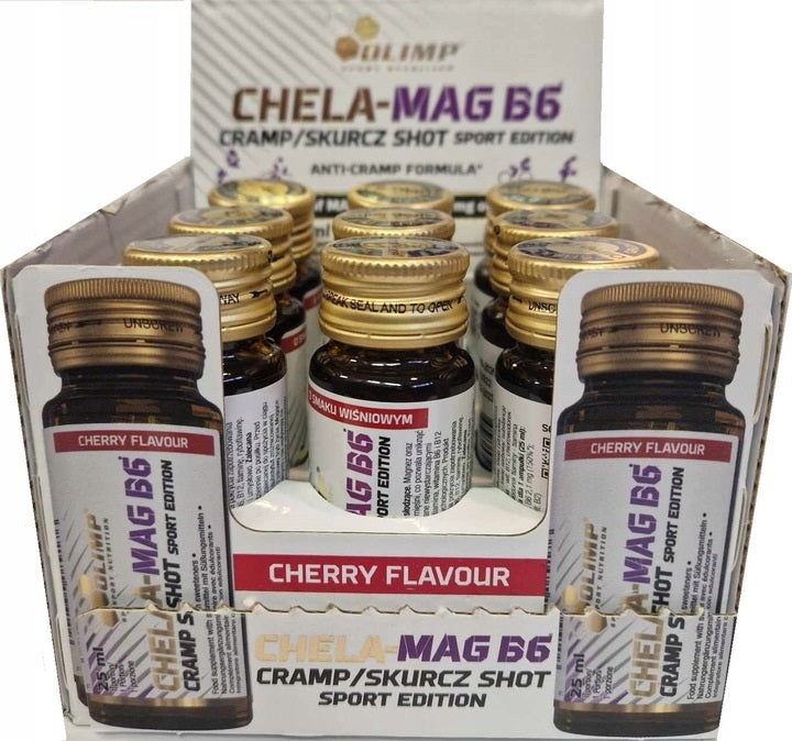 Chela-Mag B6 Cramp Shot, Cherry - 9 x 25 ml. - Cherry