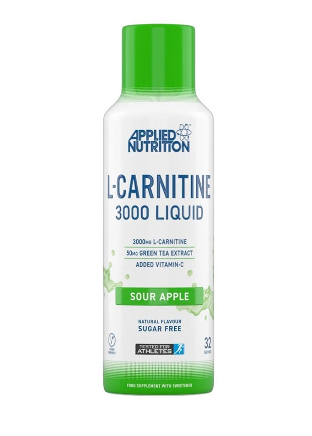L-Carnitine Liquid 3000, Sour Apple - 480 ml. - Sour Apple