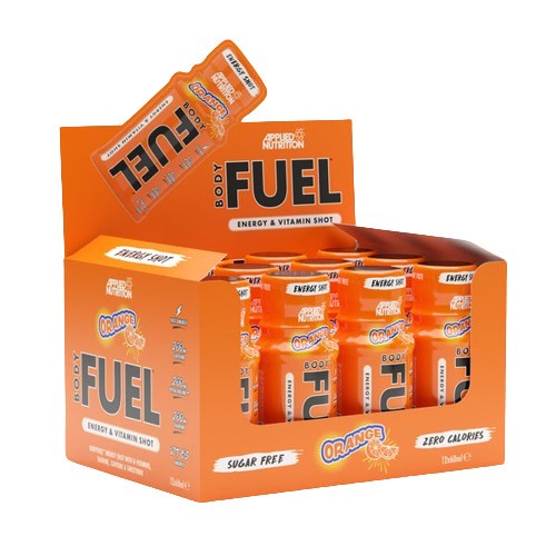 Bodyfuel Energy Shots, Orange - 12 x 60 ml. - Orange