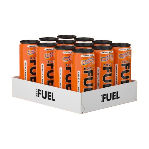 Bodyfuel Energy Cans, Orange - 12 x 330 ml. - Orange