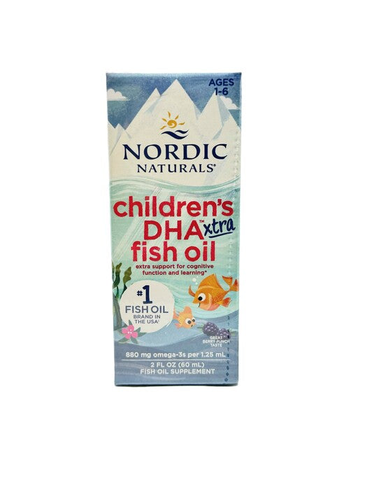 Children's DHA Xtra Fish Oil, 880mg Berry Punch (EN 768990891267) - 60 ml.