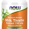 Milk Thistle Extract, 750mg Maximum Strength - 90 vcaps