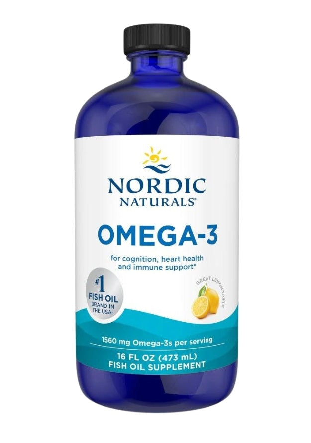 Omega-3, 1560mg Zitrone - 473 ml.