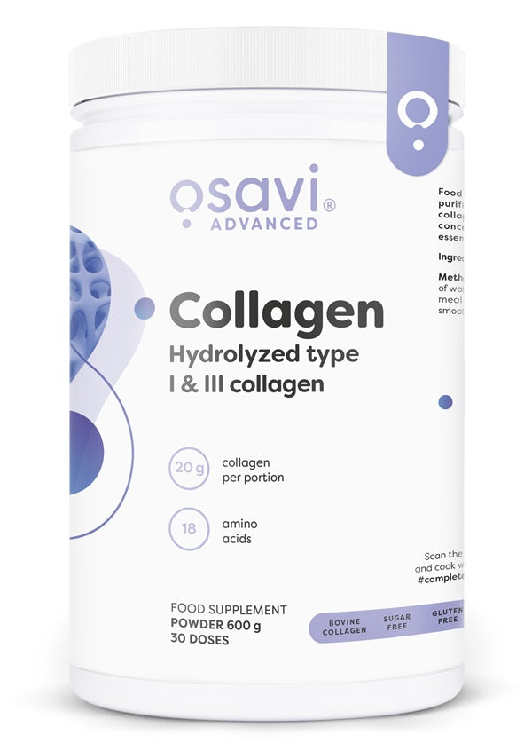 Collagen Hydrolysed Type I & III, Unflavoured - 600g