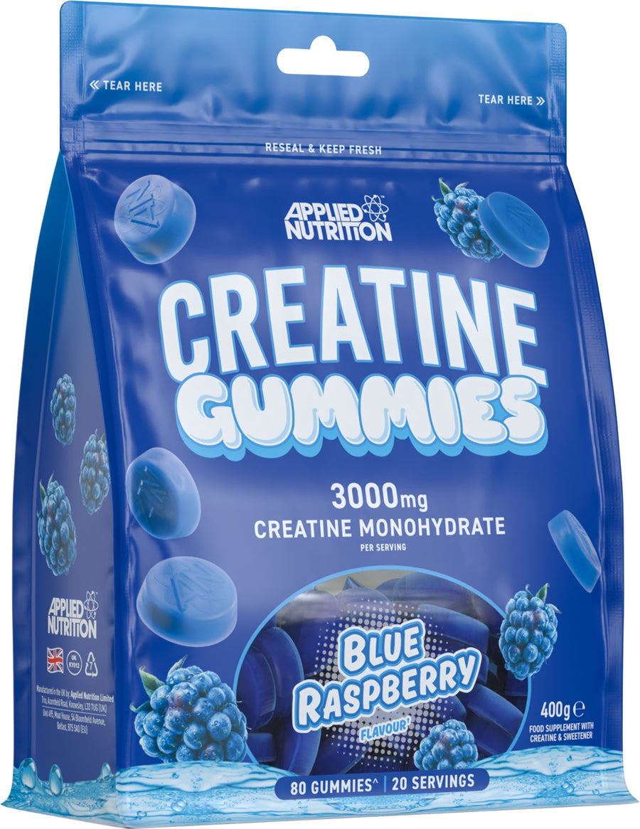 Creatine Gummies, Blue Raspberry - 80 gummies - Blue Raspberry