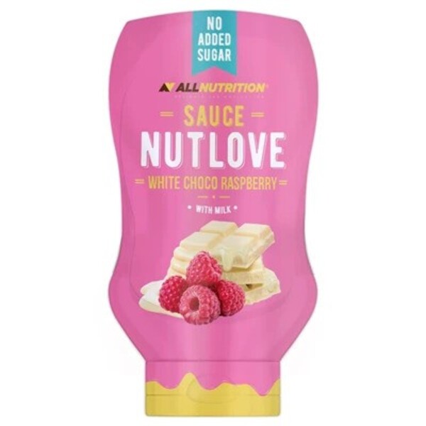 Nutlove Sauce, White Choco Raspberry - 280 ml. - White Choco Raspberry