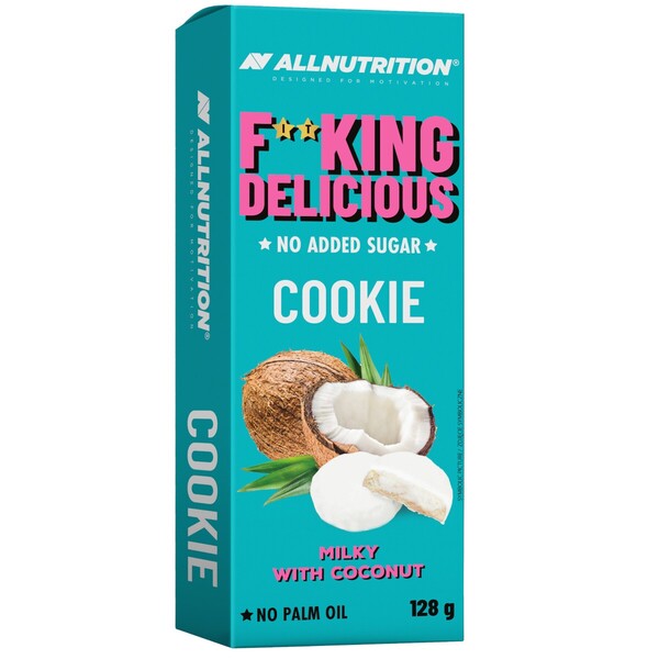 Fitking Delicious Cookie, Milky with Coconut - 128g - Milky with Coconut