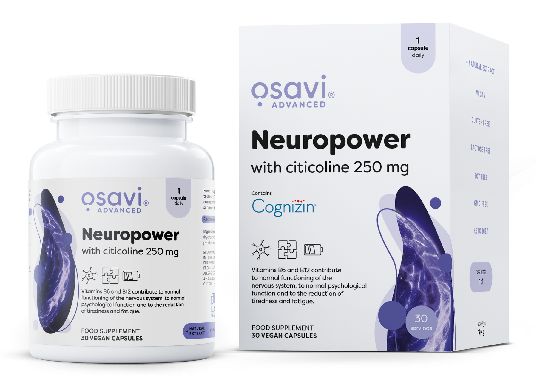 Neuropower with Citicoline, 250mg - 30 vegan caps