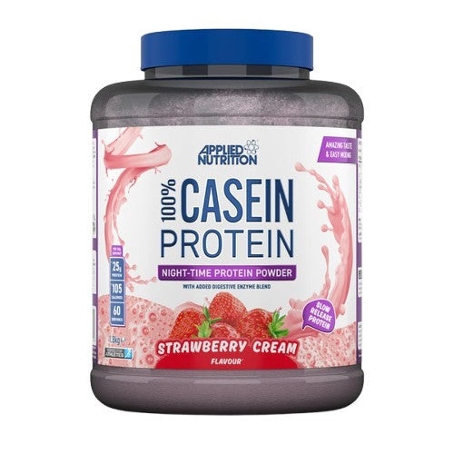 Applied Nutrition 100% Casein Protein, Strawberry Cream - 1800g - Strawberry Cream