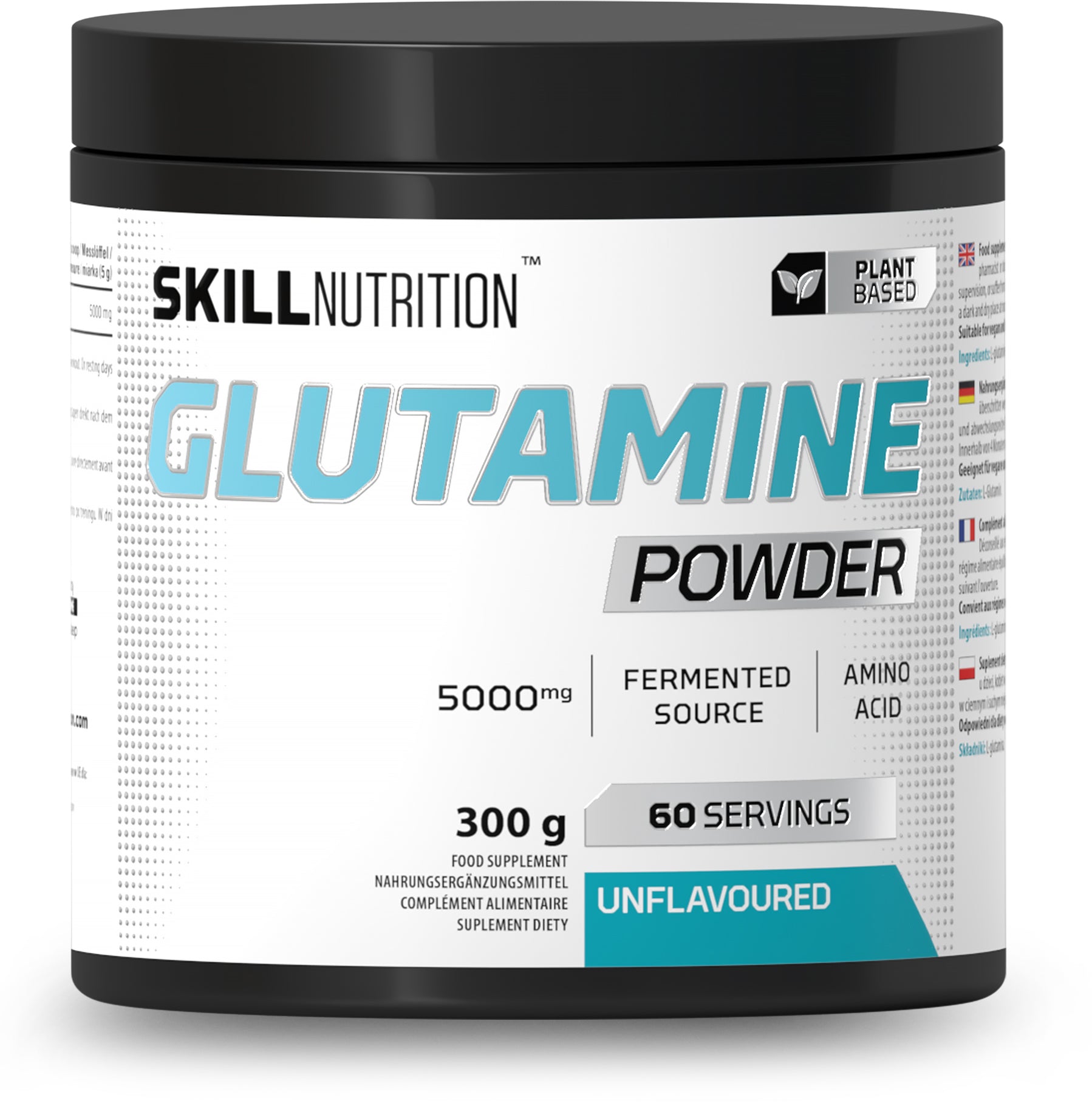 Glutamine Powder, Unflavoured - 300g - Unflavoured