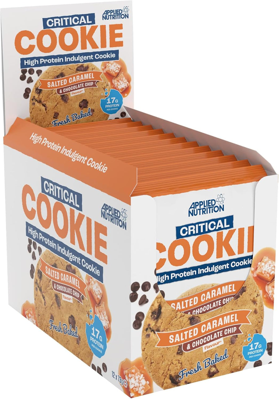 Critical Cookie, Salted Caramel & Chocolate Chip - 12 x 73g - Salted Caramel & Chocolate Chip