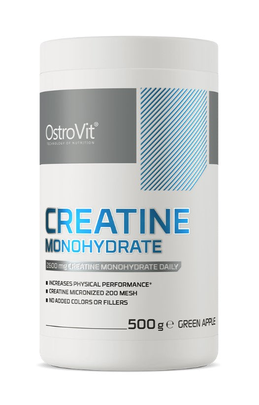 Creatine Monohydrate, Green Apple - 500g - Green Apple