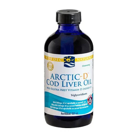 P-Eleven (Danish Label) Arctic-D Cod Liver Oil, Lemon - 237 ml.