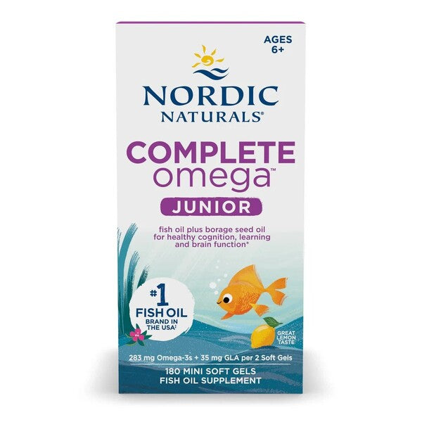Complete Omega Junior, 283mg Lemon - 180 mini softgels