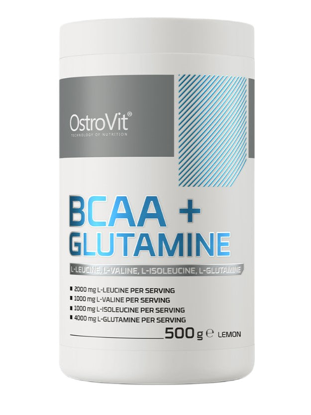 BCAA + Glutamine, Lemon - 500g - Lemon