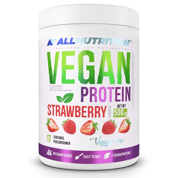 Vegan Protein, Strawberry - 500g - Strawberry
