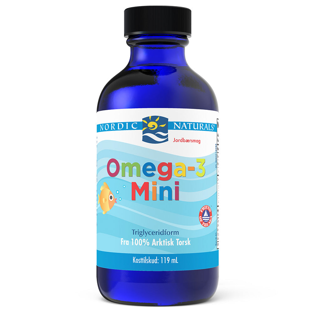 P-Eleven (Danish Label) Omega-3 Mini, 530mg Strawberry - 119 ml.