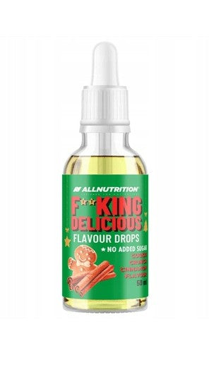 Fitking Delicious Flavour Drops, Cookie Crunch Cinnamon - 50 ml. - Cookie Crunch Cinnamon