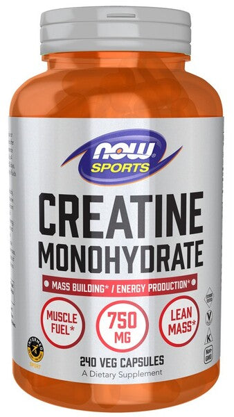 Kreatinmonohydrat, 750mg - 240 pflanzliche Kapseln