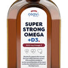 Super Strong Omega + D3, 3500mg Omega 3 (Lemon) - 250 ml.