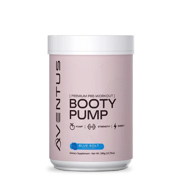 Booty Pump - Premium Pre-Workout, Blue Bolt - 390g - Blue Bolt