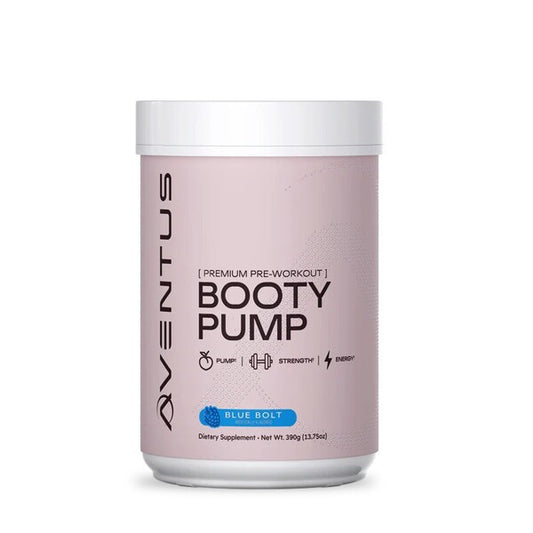 Booty Pump - Premium Pre-Workout, Blue Bolt - 390g - Blue Bolt