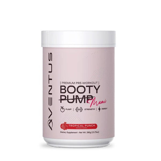 Booty Pump – Premium Pre-Workout, Mami Tropical Punch – 390g – Mami Tropical Punch