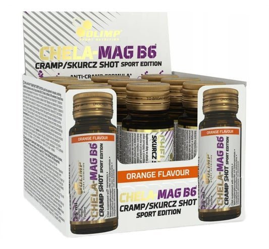 Chela-Mag B6 Cramp Shot, Orange - 9 x 25 ml. - Orange