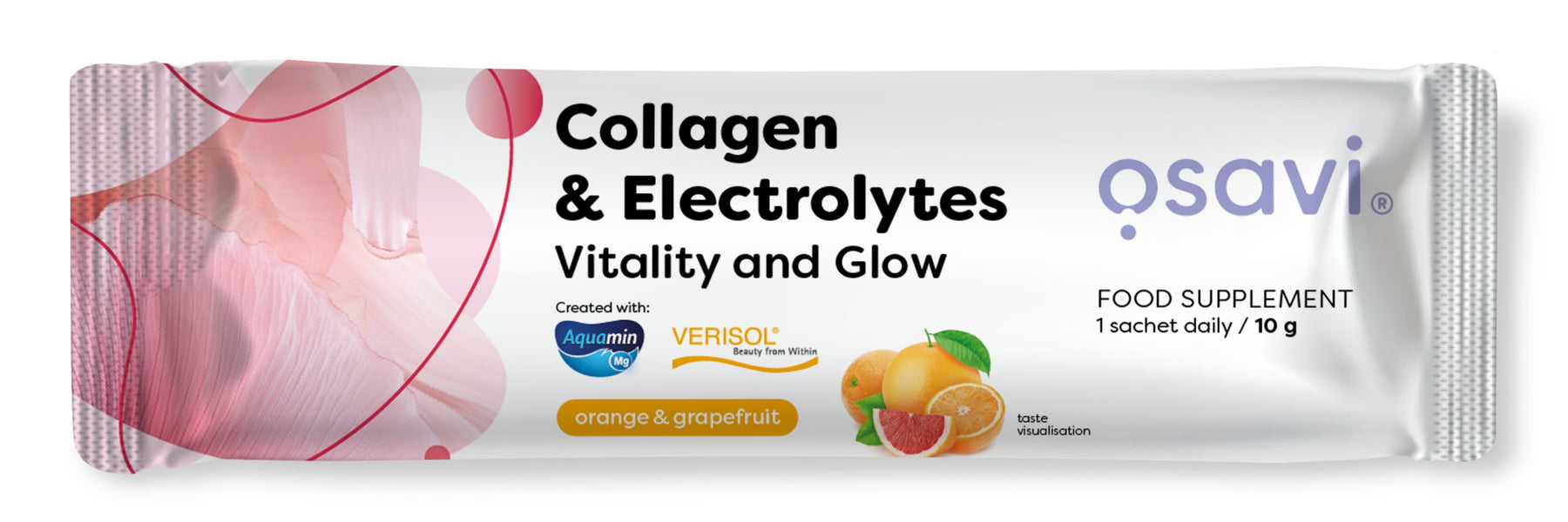 Collagen Electrolytes Vitality and Glow, Orange & Grapefruit - 10g (1 serving)