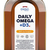Daily Omega + D3, 1600mg Omega 3 (Natural Lemon) - 250 ml.