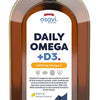 Daily Omega + D3, 1600mg Omega 3 (Natural Lemon) - 500 ml.
