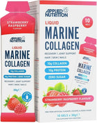 Liquid Marine Collagen, Strawberry Raspberry - 10 x 30g - Strawberry Raspberry